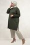 68080 Plus Size Basic Modal Tunic - Khaki - 3