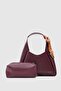 You Fular Detailed Shoulder Bag Claret Red - 6
