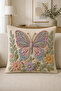3D Look Butterfly, Rabbit, Dragonfly and Hummingbird Patterned Decorative Throw Pillow Cover– (Double-Sided) - 3
