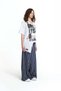 White Text Printed Asymmetrical T-Shirt 19140 - 4
