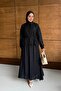 Women's Shepherd Button Lace-Up Detail Skirt Suit Black