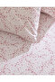 Octave King Size 100% Cotton Ranforce Printed Elastic Sheet Set - Powder - 5