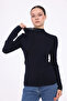 Asymmetrical Seam Detail Stand-Up Collar Long Sleeve Bluz - 3