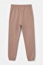 Girl's Two-Thread Double-Pocket Elastic Leg Sweatpants Esf7033 - 2