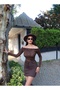 Madonna Collar Leopard Patterned Women's Blouse - 6