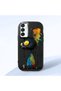 Samsung Galaxy M15 Compatible Graffiti Style Black Cat Phone Case, Shockproof Silicone Case
