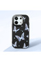 Poco X6 Compatible Elegant Butterfly Print Soft Silicone Case, Shock Absorption and Impact Protection