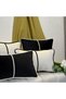 "Linea" Decorative Throw Pillow Cover Set - Black - 3
