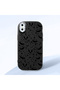 iPhone X/Xs Compatible Soft Silicone Case with Bat Moon Star Print, Shock Absorption and Impact Protection