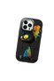 iPhone 13 Pro Compatible Graffiti Style Black Cat Phone Case, Shockproof Silicone Case - 2