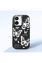Poco C65 Compatible Minimal Butterfly Pattern Soft Silicone Case, Impact Protected