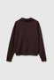 Women's Brown Modal Blend Long Sleeve Polo Collar Top - 2