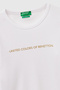 Women's White 100% Cotton Regular Fit Ribbed Long Sleeve T-Shirt - 7