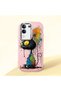 Vivo Y29 4g Compatible Graffiti Style Black Cat Phone Case, Shockproof Silicone Case