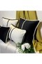 "Linea" Decorative Throw Pillow Cover Set - Black - 4