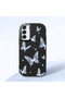 Samsung Galaxy M15 Compatible Elegant Butterfly Print Soft Silicone Case, Shock Absorption and Impact Protection