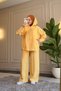 6677 - Stylish Comfortable Modal Soft Knitted Fabric Loose Hooded Detailed Women's Set - 6