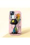 Mi 12T/12T Pro Compatible Graffiti Style Black Cat Phone Case, Shockproof Silicone Case