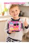 Kids Lunch Box 550ml 304 Stainless Steel Bento Box 3 Compartments Leak Proof Food Container with Fork Spoon BPA Free Cartoon Lunch Box for School Travel Picnic Boys Girls Girls (Rabbit) - 5