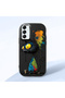 Samsung Galaxy A14 4G/5G Compatible Graffiti Style Black Cat Phone Case, Shockproof