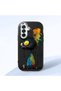 Samsung Galaxy A26 Compatible Graffiti Style Black Cat Phone Case, Shockproof Silicone Case