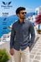 Men's 100% Cotton Checkered Shirt Long Sleeve Relaxed Fit Classic Shirt - 2