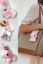 Cute Plush Rabbit Keychain and Bag Charm