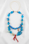 Acrylic Design Reef Fish Summer Macrome Yarn Necklace - 3