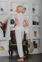 # Çeyizseti Premium Newlywed Dowry Set 6-Piece Satin Lycra Stylish Nightgown Robe Pajama Set Elegant Comfortable Ecru Powder - 4