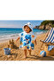 Children's Poncho Sea and Beach Towel with Hood 45×45 cm 0-3 Years - 4