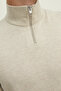 Knitted sweater half zip - 5