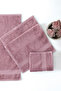 Essentials Combed Cotton Guest Towel Set of 3 - Dried Rose 30X50 cm