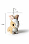 Cute Plush Rabbit Keychain and Bag Charm - 2