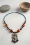 Ethnic Bohemia Acrylic Bead Metal Flower Necklace - 2