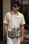 Men's Regular Fit All-Over Print Short-Sleeve Shirt - Cream - 2