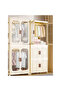 2-Layer Multi-Functional Storage Cabinet & Wardrobe – Stylish Home Organizer with 1 Cabinet and 2 Storage Compartments - 4