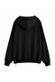 Women's Hooded Zippered Double Face Interlock Oversize Cardigan 2820 - 5
