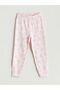 Elastic Waist Teddy Bear Printed Girls' Pajama Bottoms