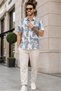 Men's Regular Fit Textured Short-Sleeve Shirt - Mixed