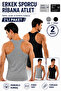Men's Athlete Ribbed Singlet 2-Pack Cotton Flexible Comfortable