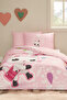 Gabby's Dollhouse Pandy 100% Cotton Single Duvet Cover Set - Pink
