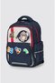 Kids Premium School Bag Set 3-Piece Primary School Middle School Backpack Thermal Lunch Bag Pencil Case Navy Blue 51979 - 3