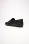 Women's Black Knitted Patterned Buckle Casual Comfortable Loafer Shoes Tr23Ms09A - 7