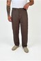 Baggy Raw Linen Trousers Brown - 2