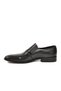 Black Genuine Leather Leather Sole Men's Classic Shoes 0101339 m - 2