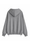 Women's Hooded Zippered Double Face Interlock Oversize Cardigan 2820 - 2