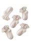 - Baby Girls Eyelet Lace Ruffle Ankle Socks 5-Pack – Soft Cotton Socks - 0Y to 12Y - 3