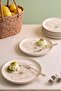 Taupe Bloom Nordic 6-Piece Cake & Presentation Plate 22 cm - 2