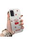Samsung Galaxy A73 Compatible Hard Acrylic Back Silicone Edge Lens Protection Cherry Case