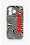 iPhone 17 Pro Compatible Zebra Amore Patterned Silicone Case - 4